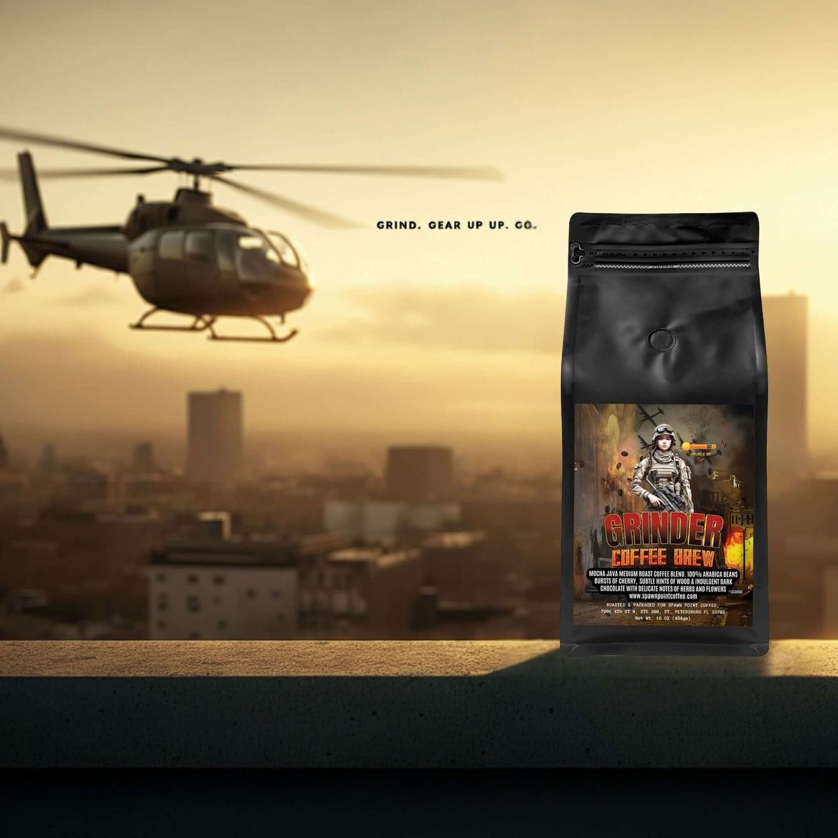 Grinder Coffee Brew | Mocha Java Medium Roast Blend | Whole Bean ...