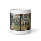 "Gamers Don't Age ceramic mug with vivid gaming-themed artwork, sturdy and glossy, perfect for coffee or tea, microwave safe"